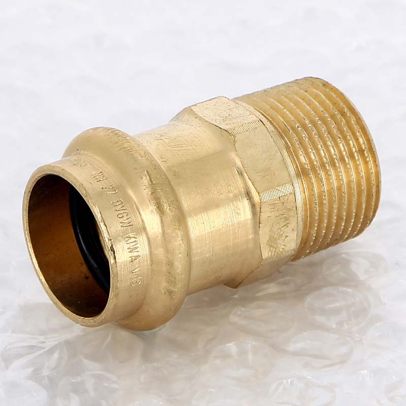 Муфта переходная пресс-Н Viega Sanpress бронза 22x1/2 297961