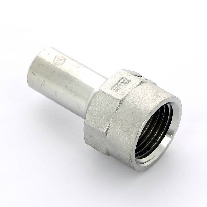 Вставка с внутренней резьбой Viega Sanpress Inox 15x1/2 нержавеющая сталь 436797