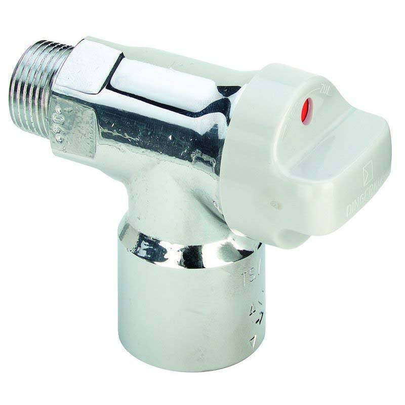 Кран шаровой газовый угловой Viega Profipress пресс-НР хромированный 1/2 525767