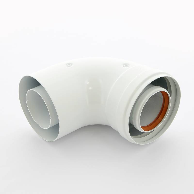 Колено коаксиальное 90° Baxi без муфты KHG71410151