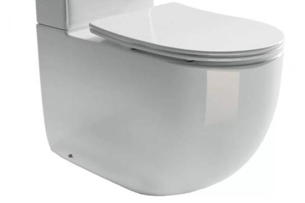 Унитаз приставной Ceramica Nova Metropol Rimless с сиденьем белый CN4001-B