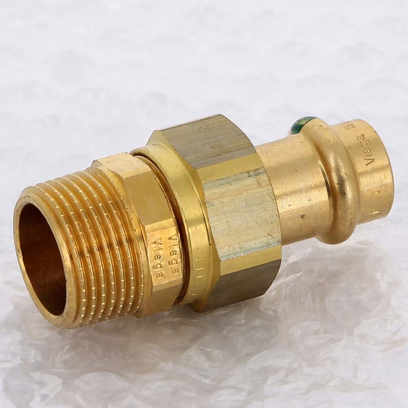 Муфта разъёмная пресс-Н бронза Viega Sanpress 15x3/4 140878