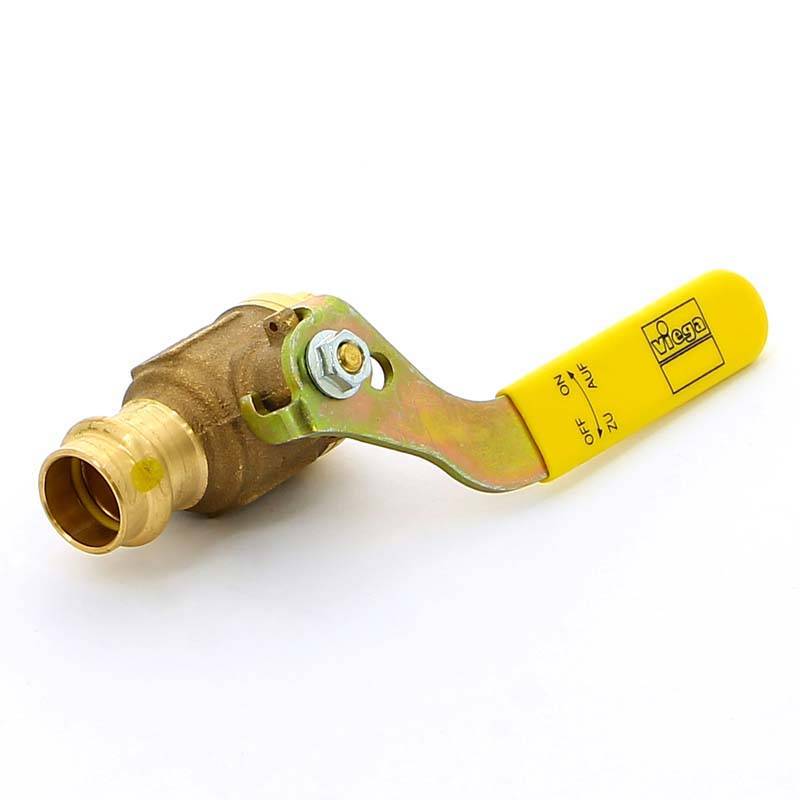 Кран шаровой газовый Viega Profipress G пресс-ВР бронза 18x1/2 587376