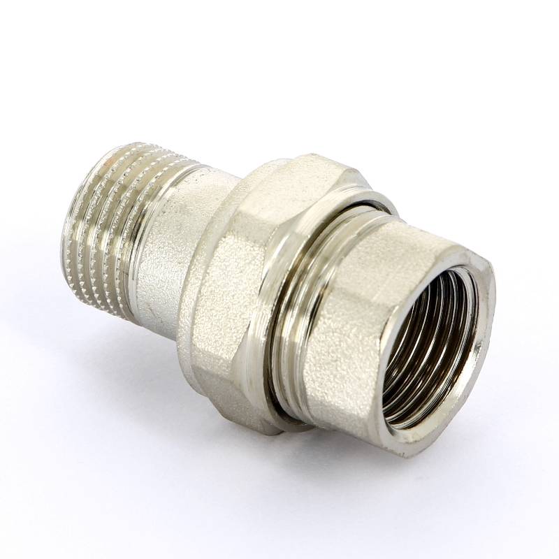 Разъемное соединение НВ Uni-Fitt прямое никелированное с плоской прокладкой 1/2 656N2000