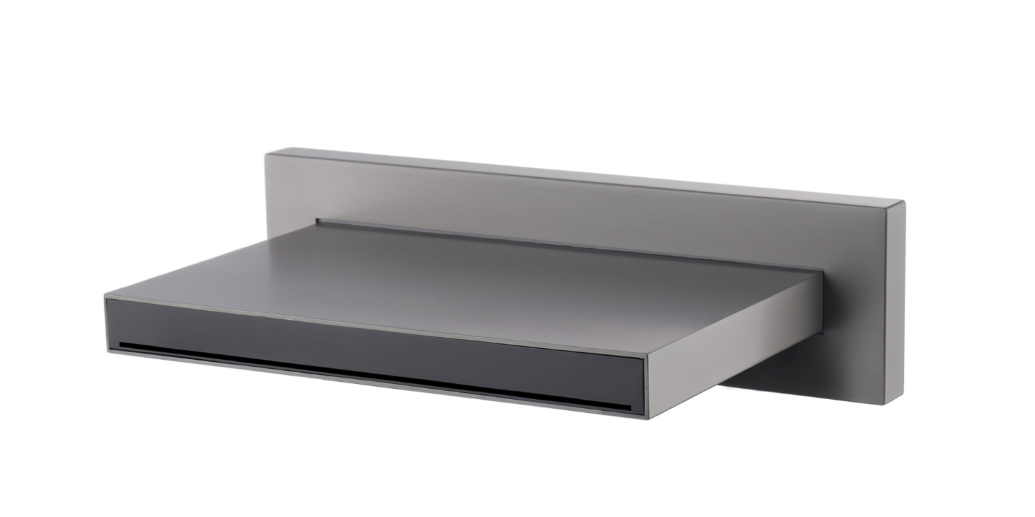 Излив настенный каскадный Boheme Zodiac 12.8 см оружейная сталь 625/2-GM