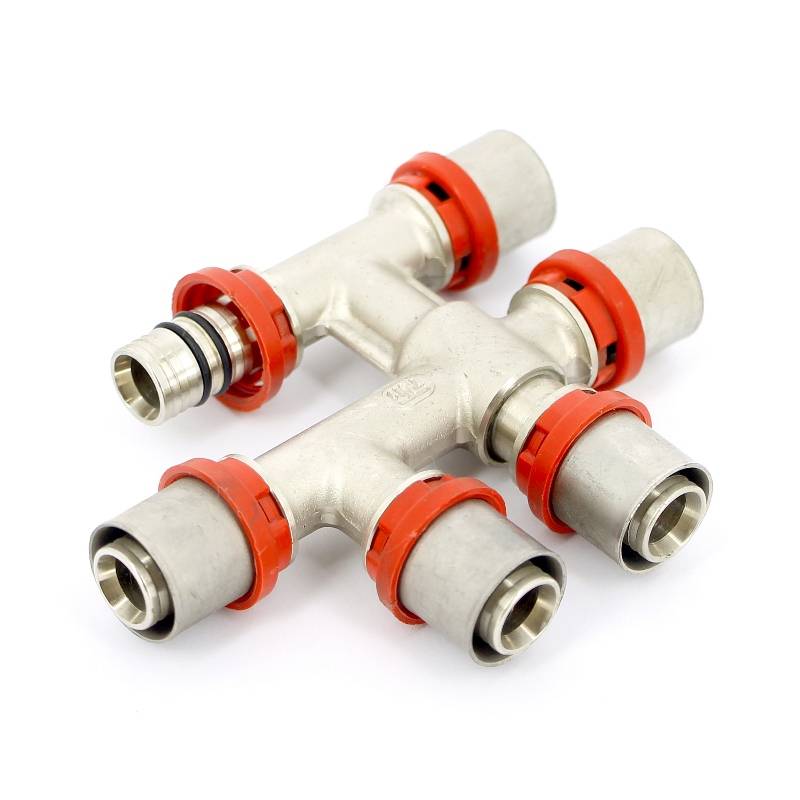 Узел распределительный сдвоенный пресс TIEMME 20х20х20 1650174