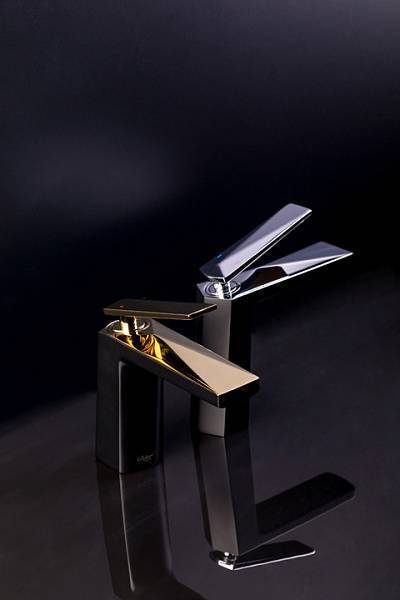 Смеситель для биде Boheme Venturo белый/золото 386-W