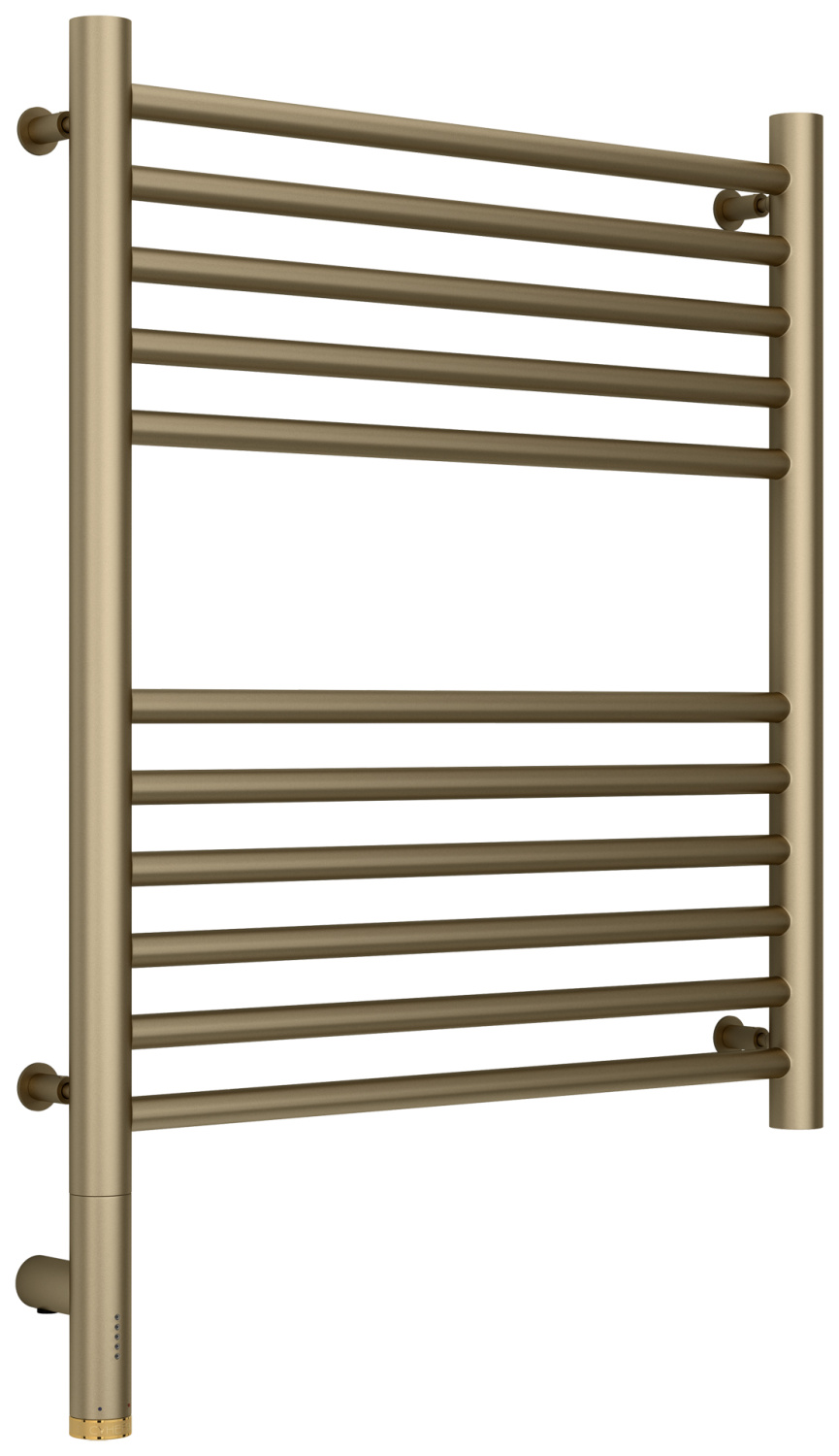 Полотенцесушитель электрический Сунержа Богема 3.0 прямая 532х724 мм левое золотой шёлк матовый 32-5804-6050