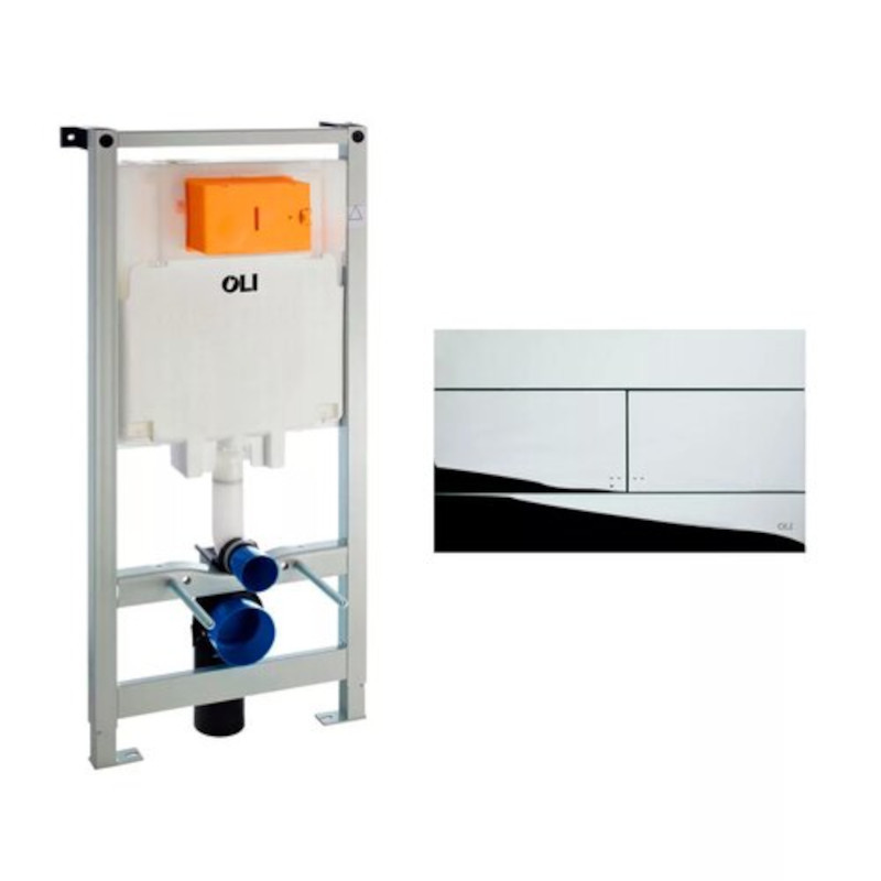 Инсталляция для унитаза OLI 120 с клавишей Slim хром 100409mSl00