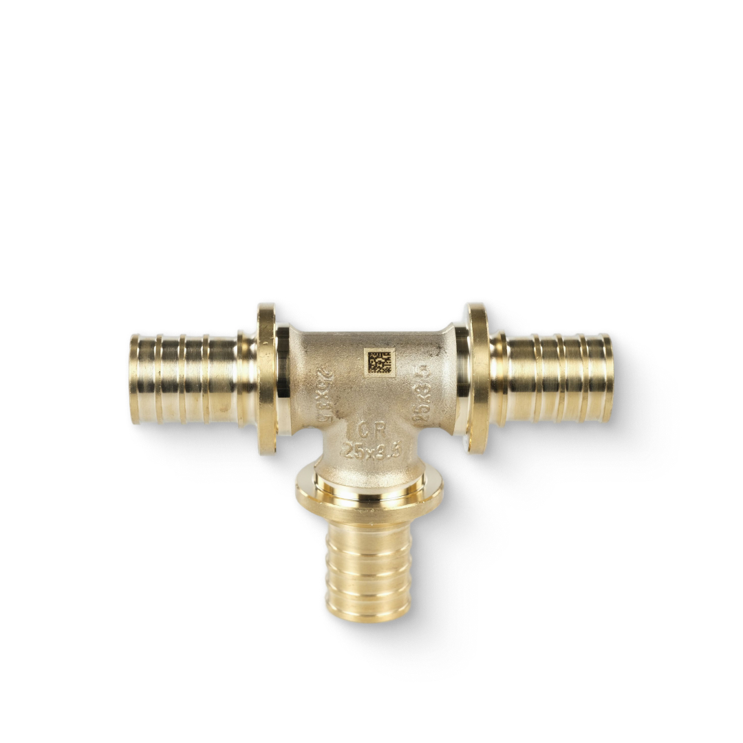 Тройник аксиальный 25, MX, латунь
