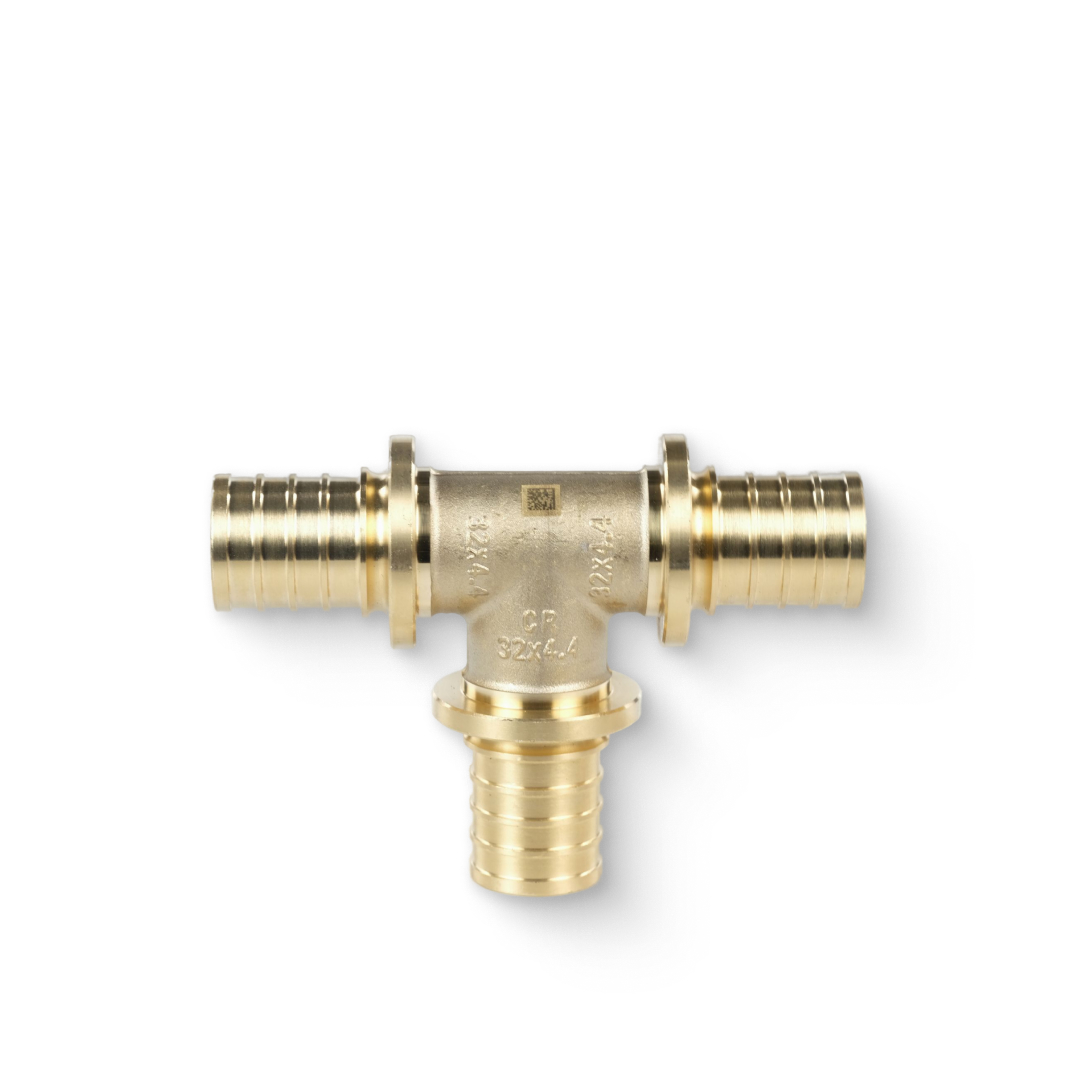 Тройник аксиальный 32, MX, латунь