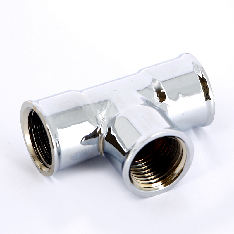 Тройник В 3/4 бронза хромированная