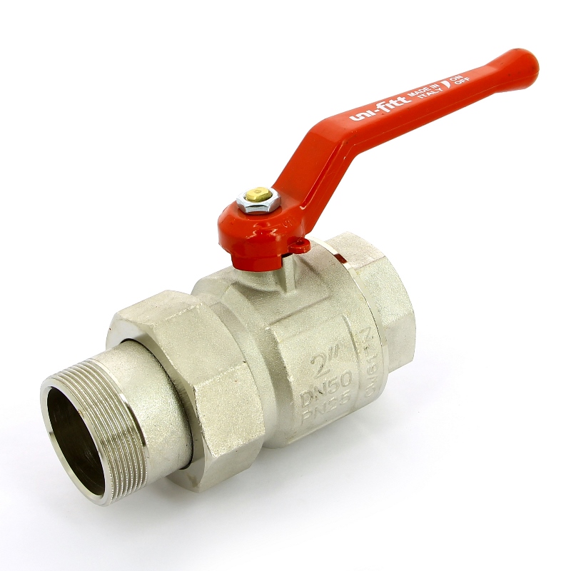 Кран шаровой НВ 2 с разъемным соединением, полнопроходной, ручка ETALON