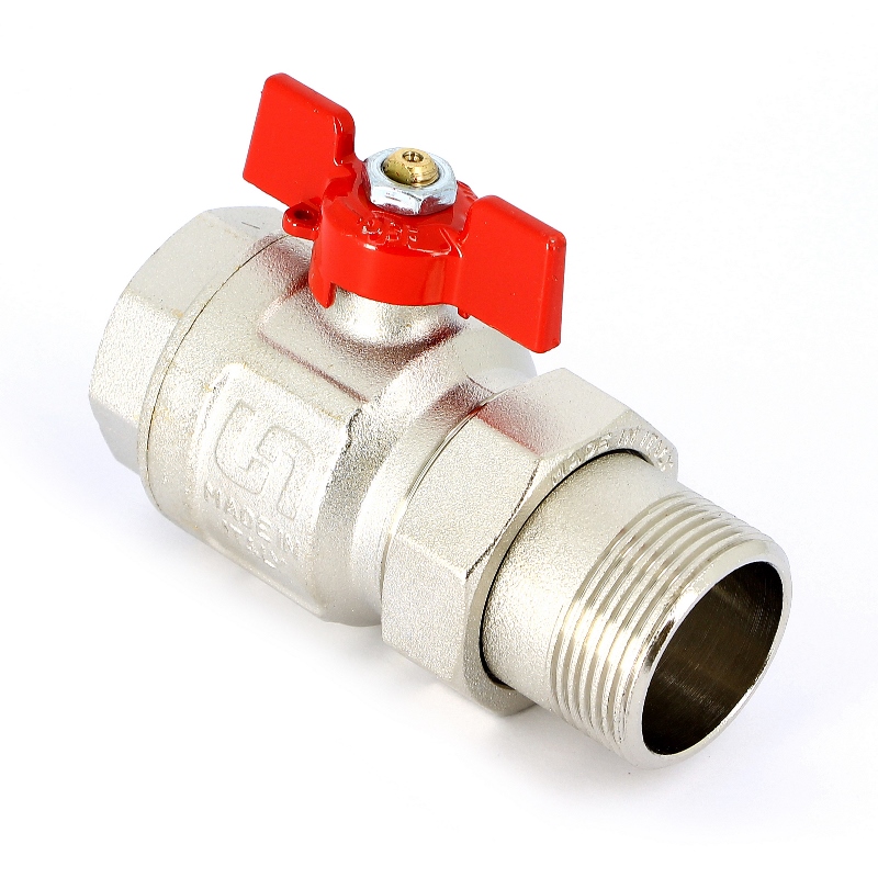 Кран НВ 1 1/4 с разъемным соединением, полнопроходной, бабочка ETALON