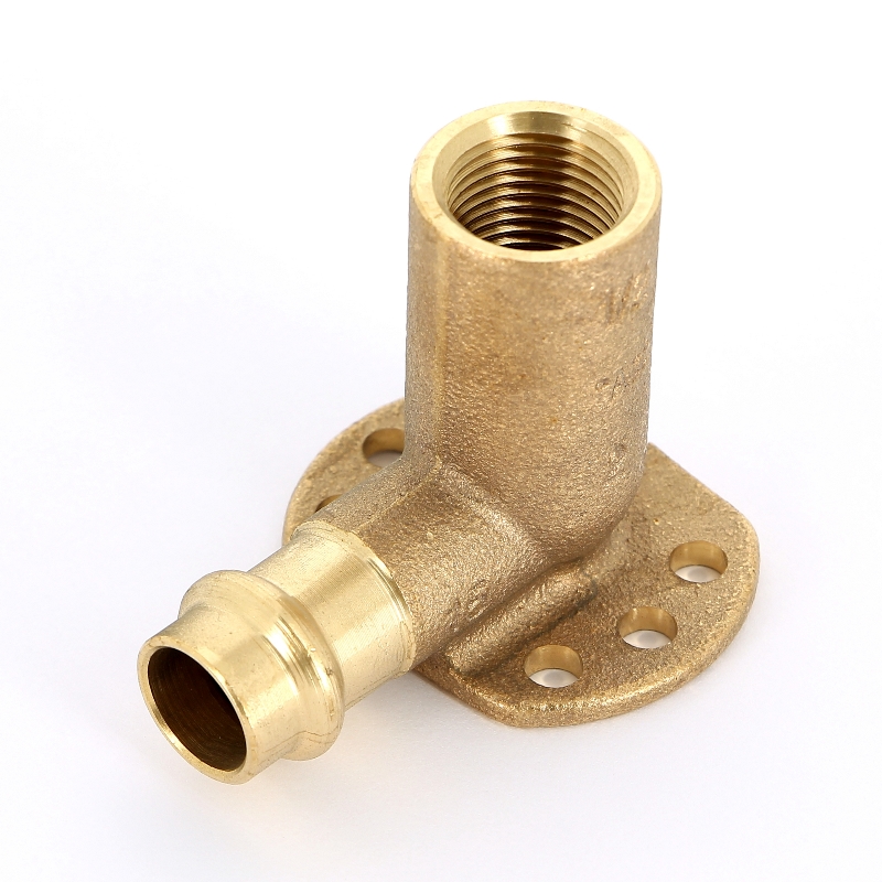 Водорозетка пресс-В 15х1/2' удлиненная (l=45мм) бронза Sanpress SC-Contur