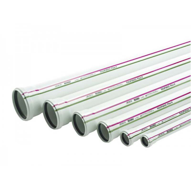 Труба канализационная REHAU Raupiano Plus 50x2000 мм с раструбом 11201411001