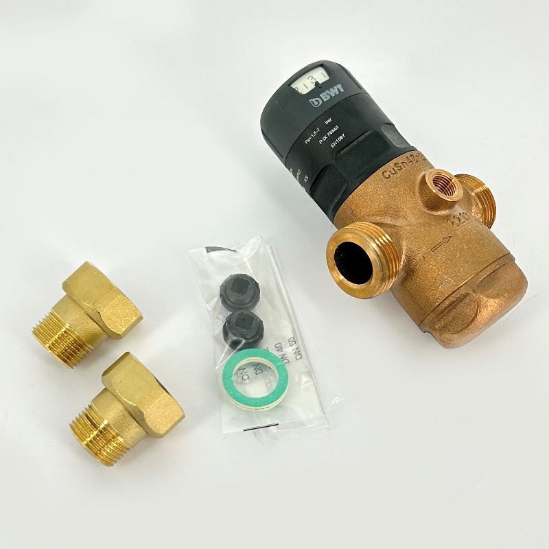 Редуктор давления 3/4 1.5-7 бар PN25 D1 Red бронза, для г/в, бронз. колба, с разъем. соед