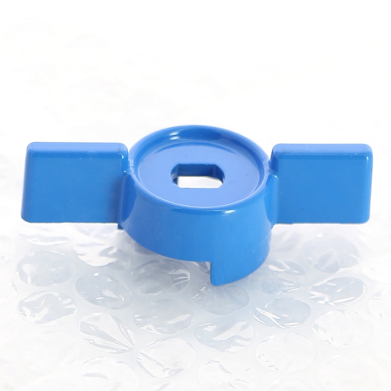 Ручка бабочка для крана с накидной гайкой 3/4 - 1, синяя