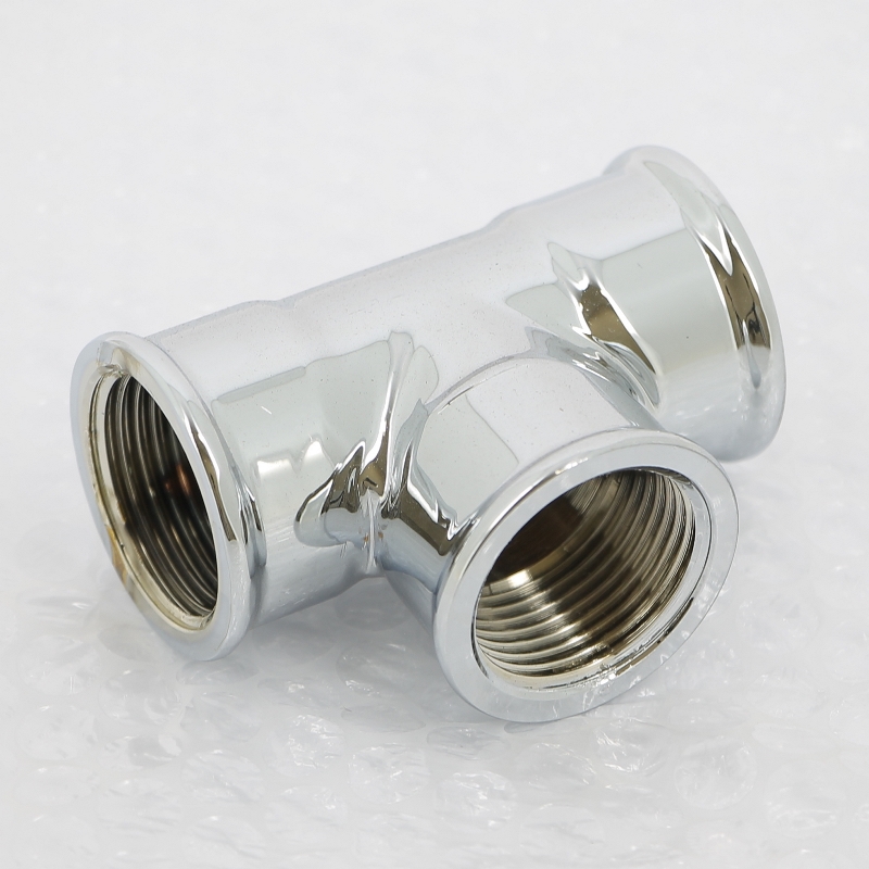 Тройник В 1 бронза хромированная