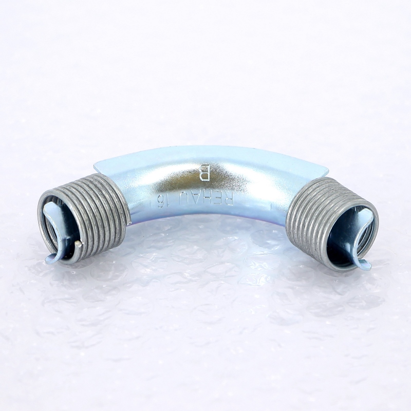 Направляющая 90гр. для PEX труб d16 оцинк сталь с фиксирующими кольцами