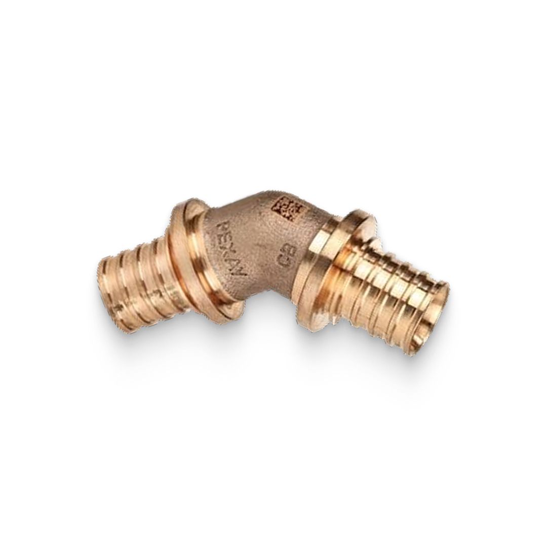 Угольник аксиальный Rehau RAUTITAN RX+ 45° 40 мм бронза 14570551001