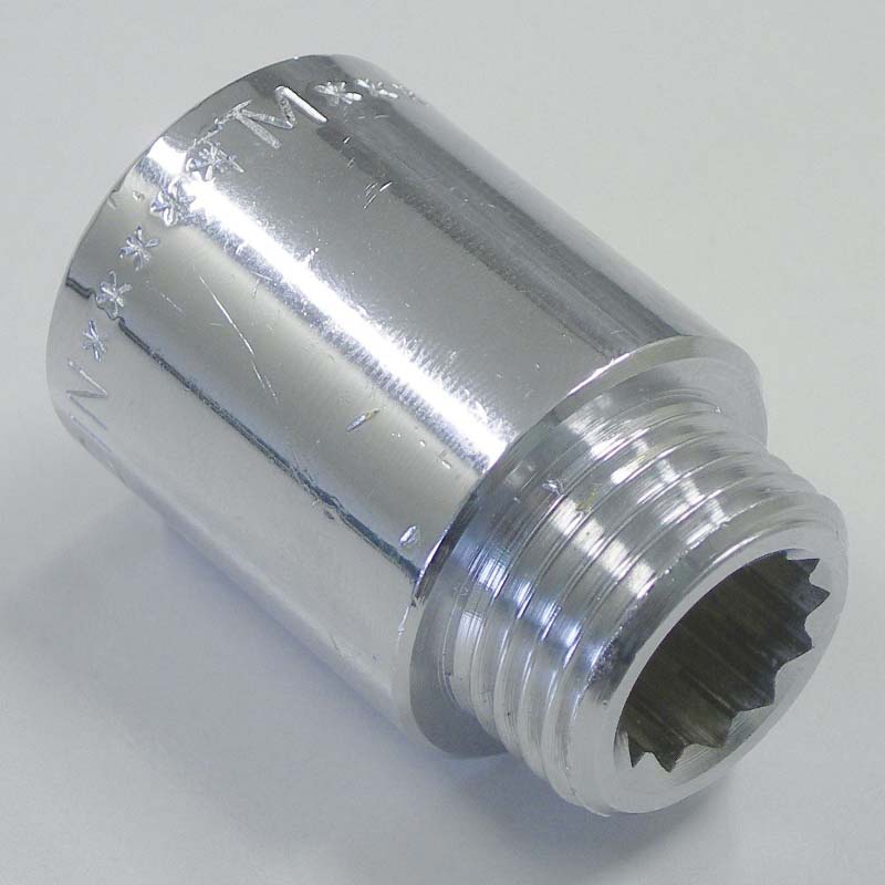 Удлинитель НВ 80ммх3/4 хромир., серия 1530C