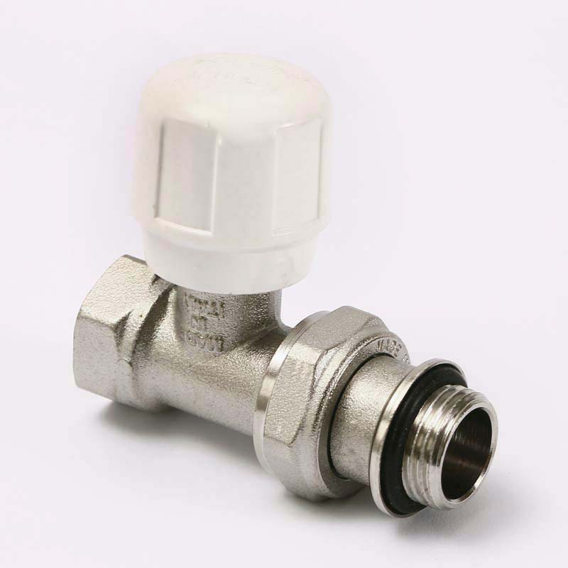 Вентиль ручной быстрого монтажа НВ 1/2 с разъёмным соединением, никелированный