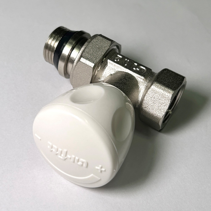 Вентиль ручной быстрого монтажа НВ 1/2 с разъёмным соединением, никелированный