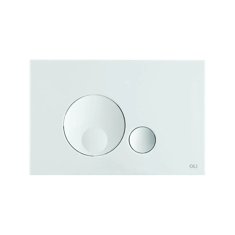 Кнопка смыва OLI GLOBE 152949, пластик, белый