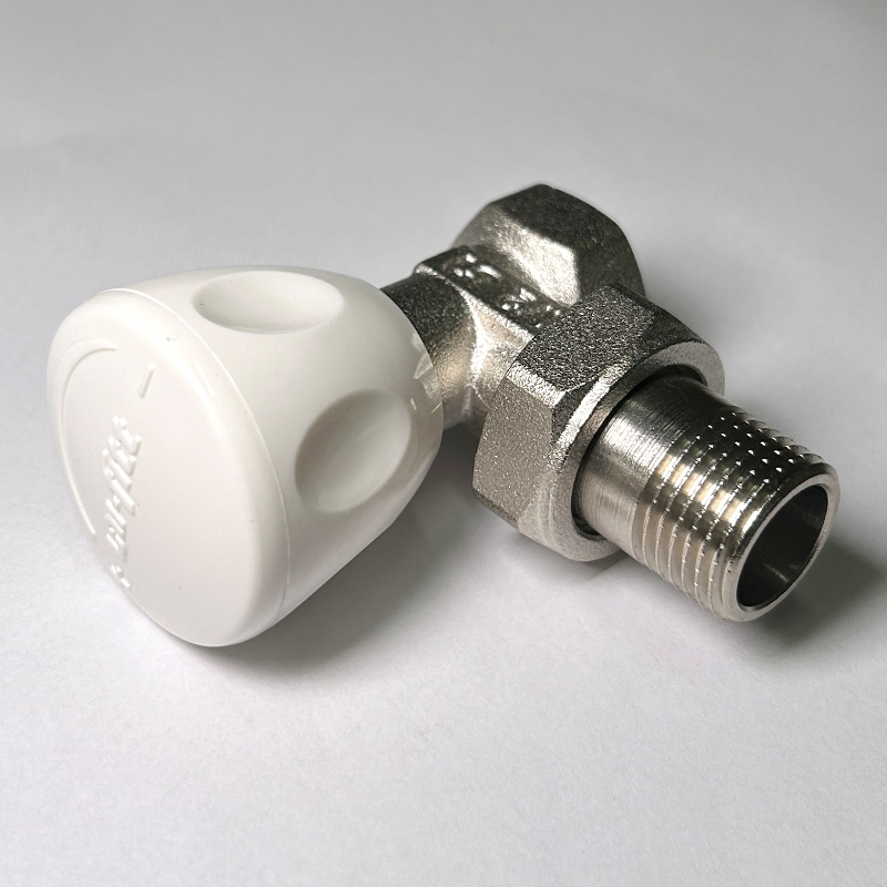 Вентиль ручной Oventrop HR угловой 1/2 НВ с разъемным соединением 1016451