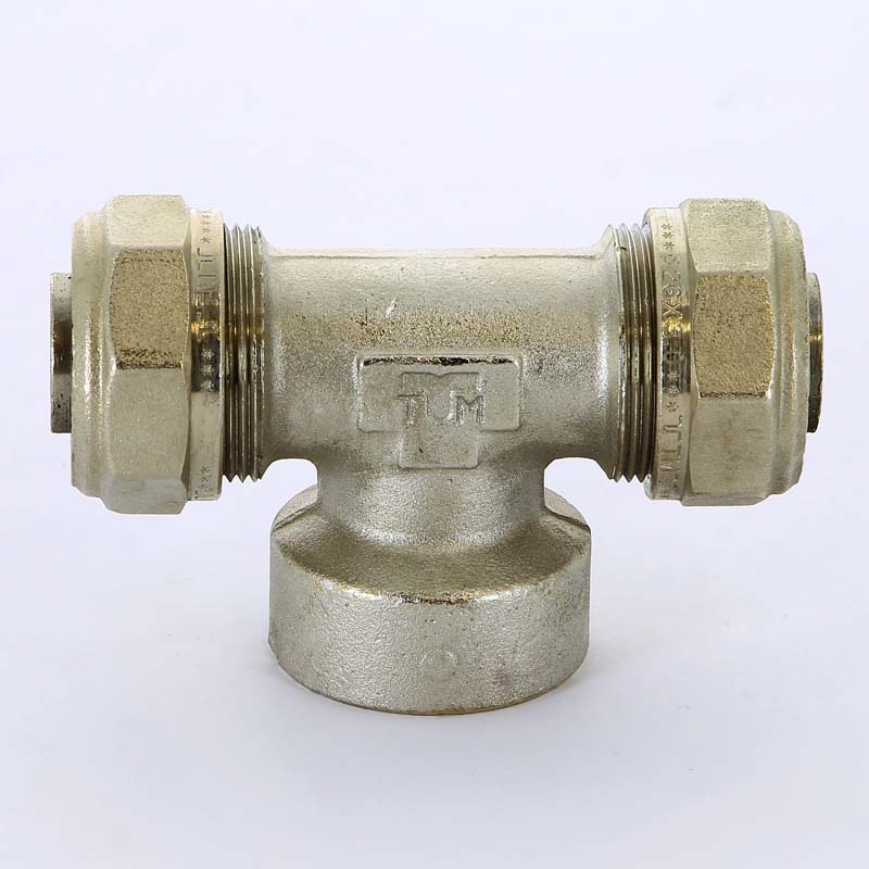 Тройник обж-В-обж 26х1'x26 никелир., серия 1609N