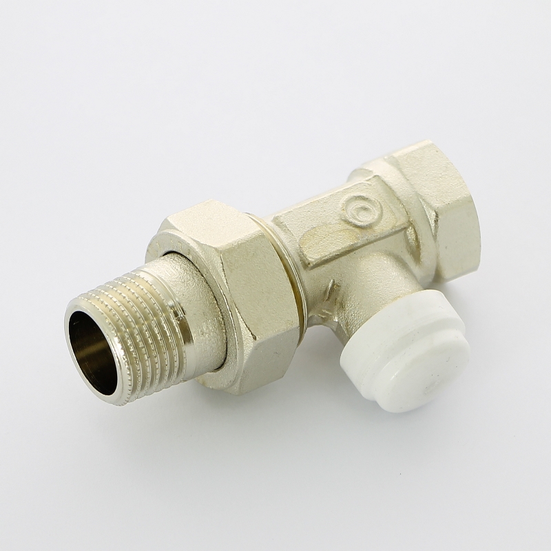 Вентиль обратный НВ 1/2 с разъёмным соединением, никелированный