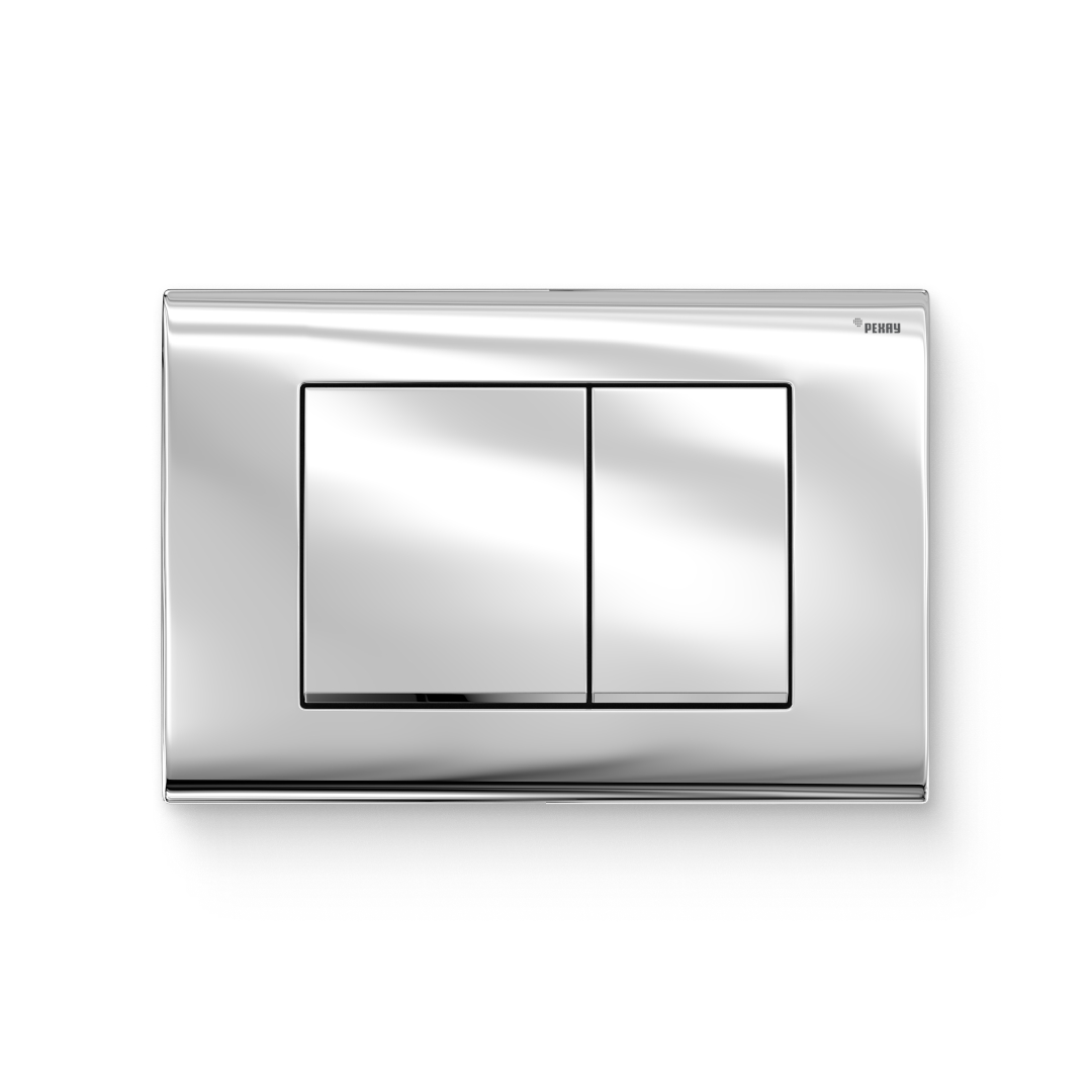 Кнопка смыва РЕХАУ NOVA QUAD 001 пластик, хром, глянцевый