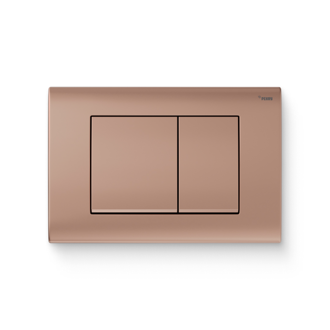 Кнопка смыва РЕХАУ NOVA QUAD 001 пластик, розовое золото, матовый