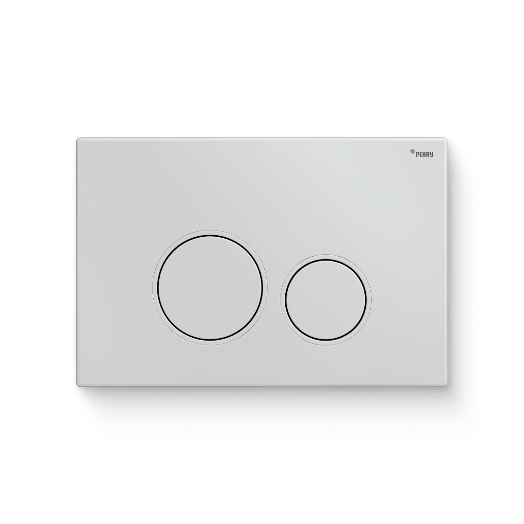 Кнопка смыва REHAU NOVA ORB 001 пластик белый глянцевый 521918