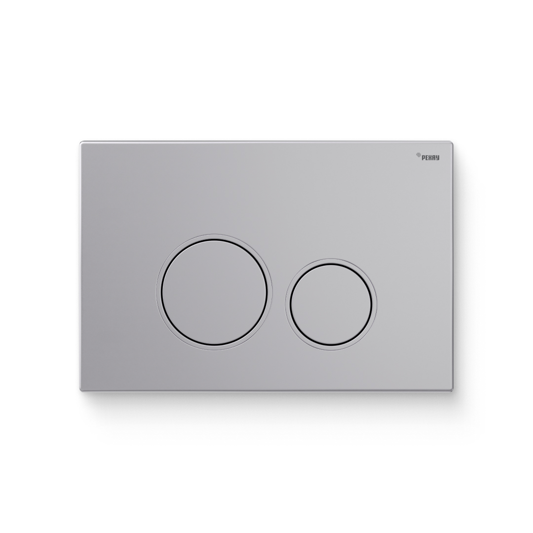 Кнопка смыва РЕХАУ NOVA ORB 001 пластик, серебристый, матовый