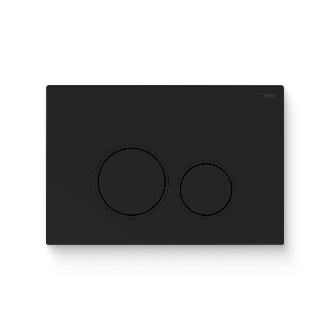 Кнопка смыва REHAU NOVA ORB 001 пластик черный матовый 521924