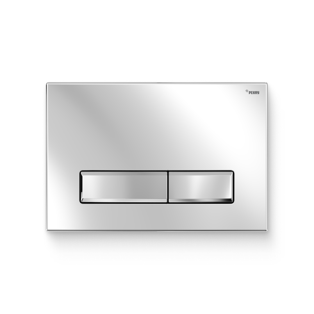 Кнопка смыва РЕХАУ NOVA LONG 001 пластик, хром, глянцевый