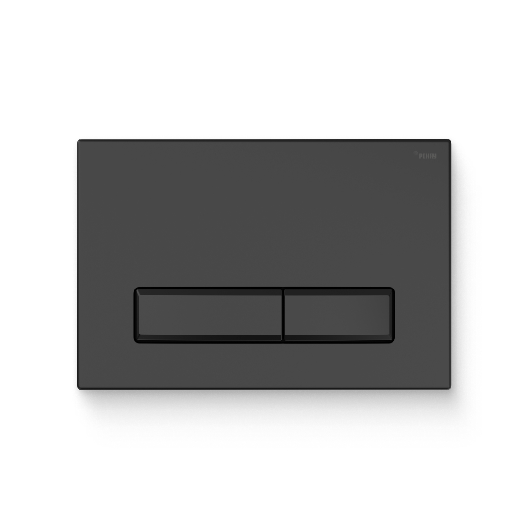 Кнопка смыва РЕХАУ NOVA LONG 001 пластик, черный, матовый