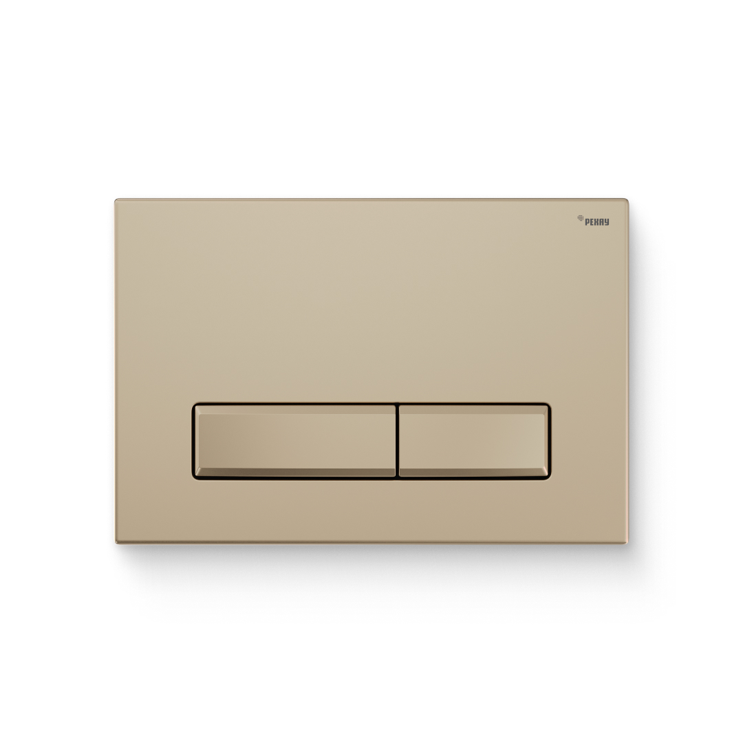 Кнопка смыва REHAU NOVA LONG 001 пластик золотой матовый 521905