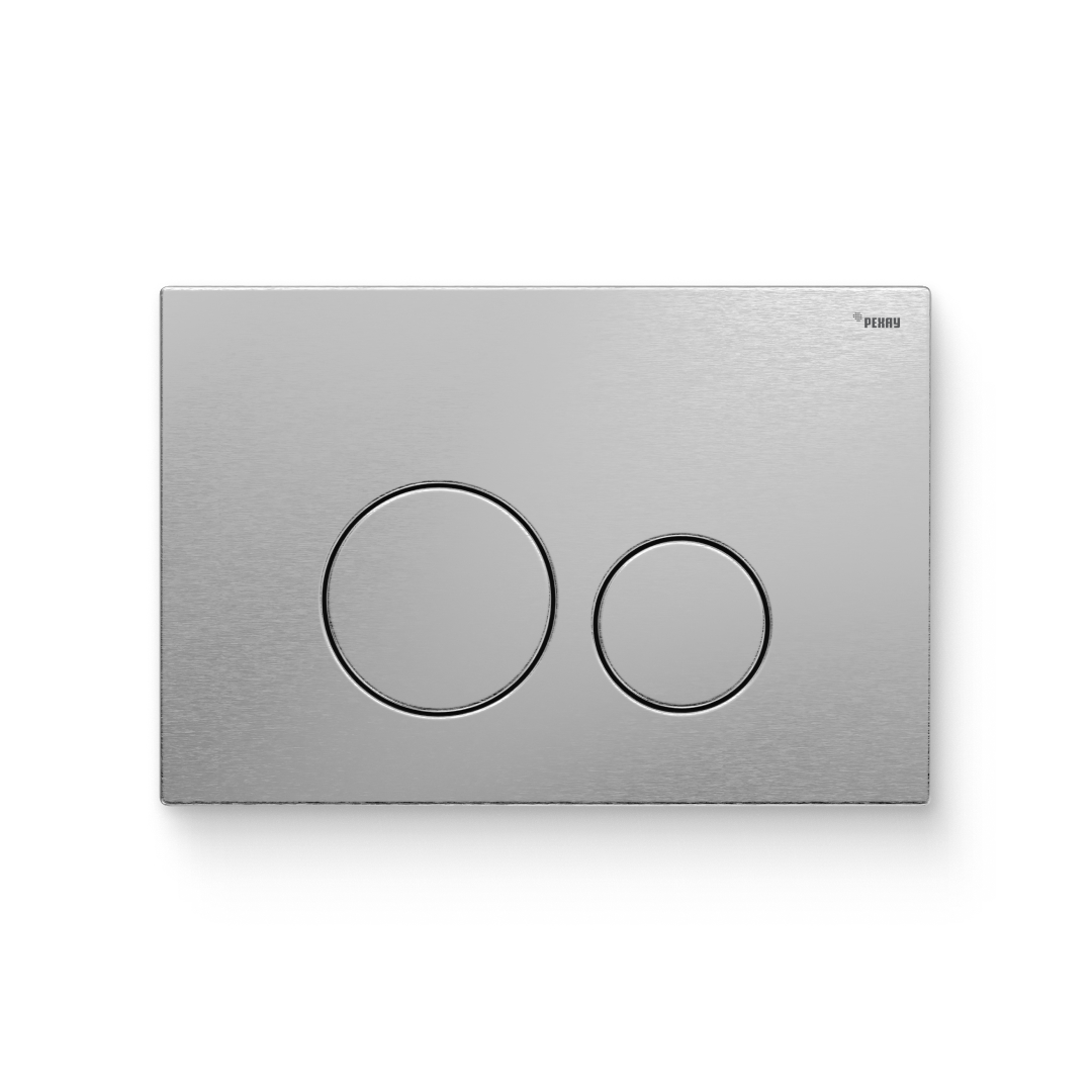 Кнопка смыва РЕХАУ NOVA ORB STEEL нерж. сталь, цвет брашированная нерж. сталь, матовый