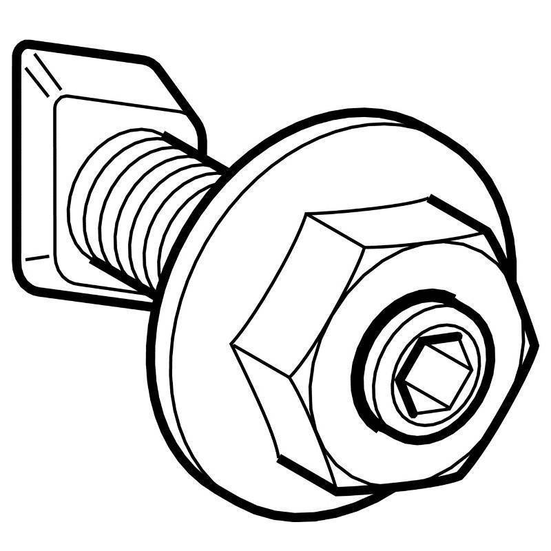 Болт Geberit GIS с фиксирующей гайкой 461.006.00.1