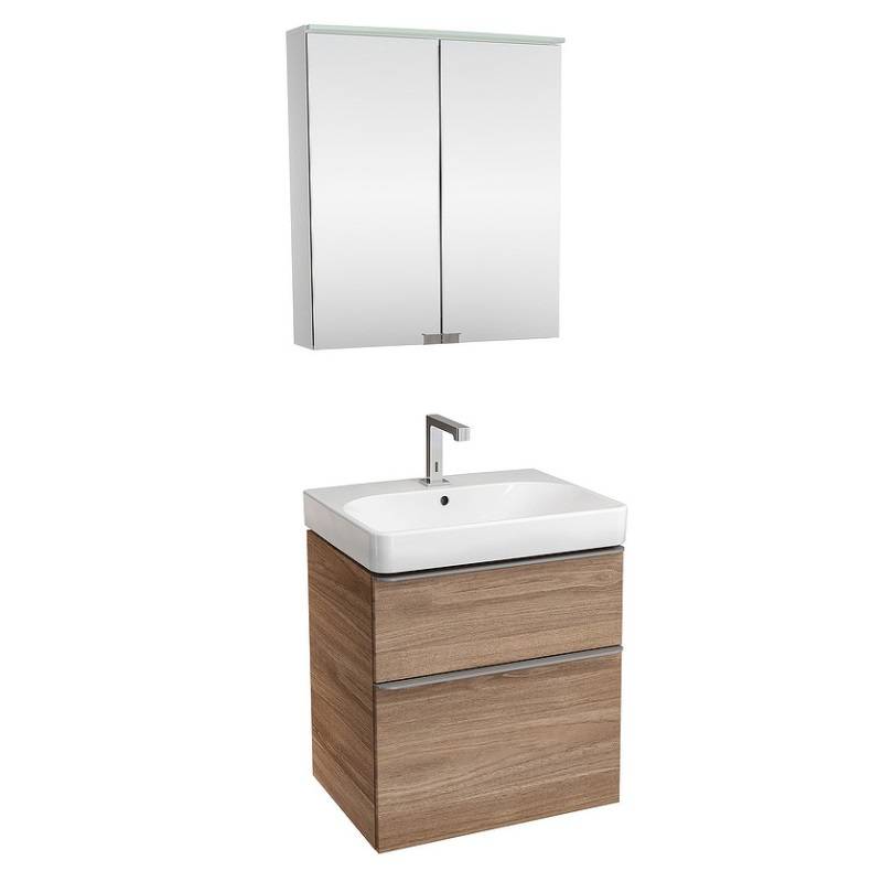 Комплект мебели для ванной Geberit Smyle Square 60 см темный орех 529.352.JR.6