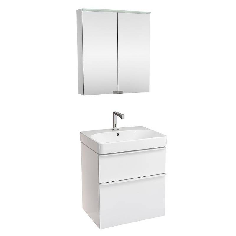 Комплект мебели для ванной Geberit Smyle Square 60 см темный орех 529.352.JR.6