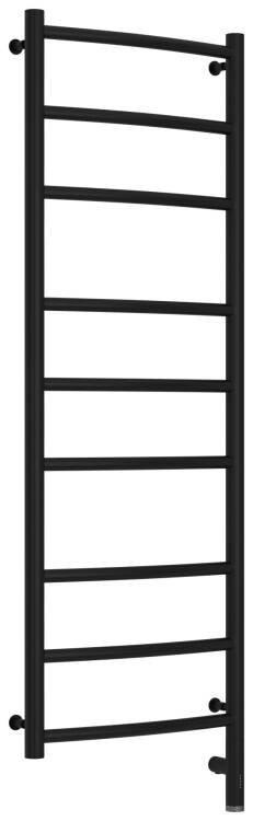 Полотенцесушитель электрический Сунержа Галант 3.0 1200x400 мм МЭМ нижнее справа черный матовый 3158011240