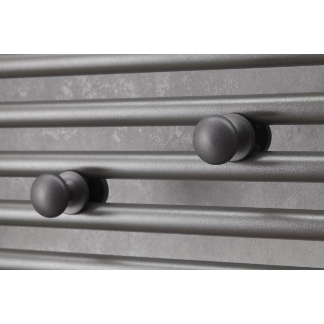 Держатель для полотенец Atlantic Кнопка для полотенцесушителя антрацит 137