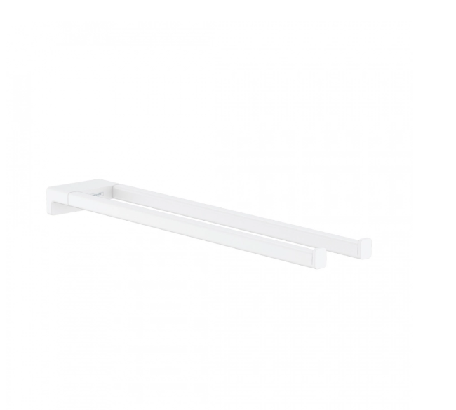 Полотенцедержатель двойной Hansgrohe AddStoris 445 мм матовый белый 41770700