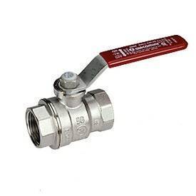 Кран шаровой Giacomini R850 4 ВВ ручка-рычаг красный R850X031