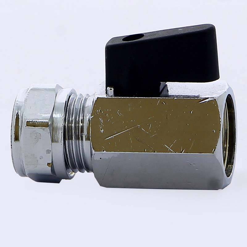 Кран шаровый мини Tiemme 15 мм x 1/2 дюйма обжим-внутренняя резьба 2900030