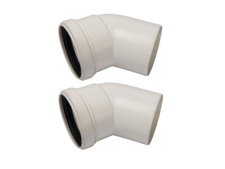 Колено дымохода 45° De Dietrich DY 182 110 мм 84887582